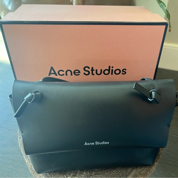 Acne Studios Black Mini Knotted Bag - Picture 1 of 7